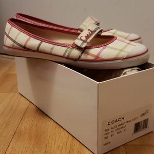 Coach Margot Tattersal Canvas shoes, size 8